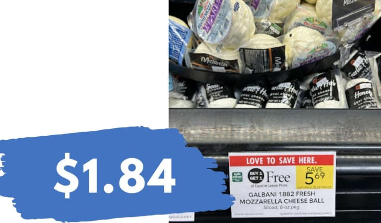 Get 8 oz. Galbani Fresh Mozzarella for $1.84