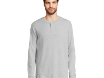 George Men's Thermal Henley Shirt for $7 + free shipping w/ $35
