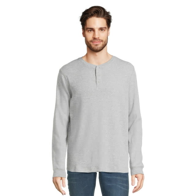 George Men's Thermal Henley Shirt for $7 + free shipping w/ $35