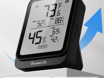Monitor Your Home Humidity for Healthier Lifestyle with GoveeLife 2-Pack Hygrometer Thermometer $17.65 (Reg. $26) – $8.83 Each