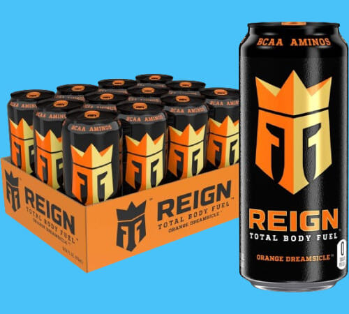 Reign Total Body Fuel Fitness & Performance Drink, Orange Dreamsicle, 12-Pack as low as $13.07 After Coupon (Reg. $27) + Free Shipping – $1.09/16-Oz Can