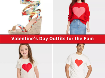 Valentine’s Day Outfits for the Fam from $8 at Target!