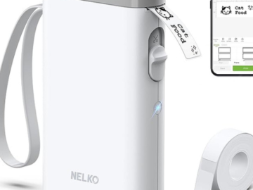 Enhance your labeling experience with Portable Bluetooth Thermal Label Printer for just $12.99 After Code (Reg. $39.99)