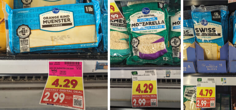 Kroger Cheese Just $2.99 Per Package