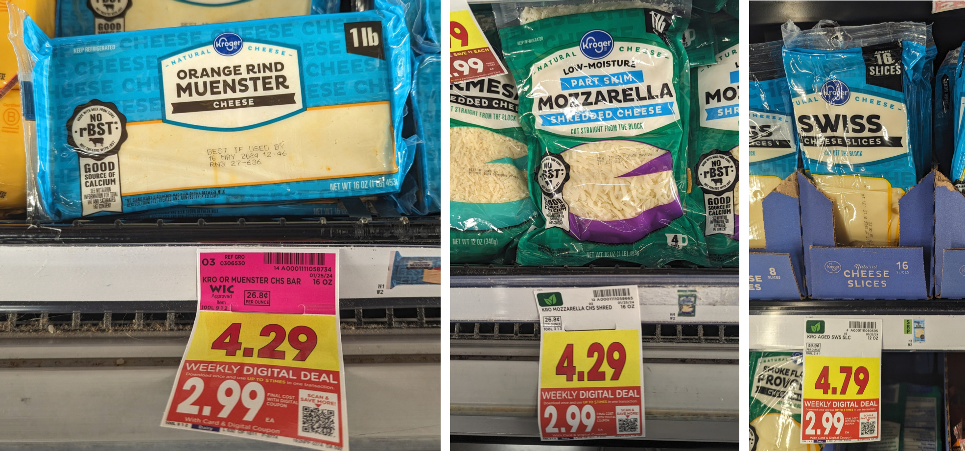 Kroger Cheese Just $2.99 Per Package