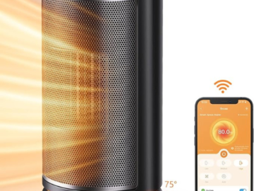 Stay warm and cozy with Smart Space Heater for just $29.60 After Code (Reg. $59.99)