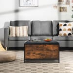 Padded Wooden Storage Bench