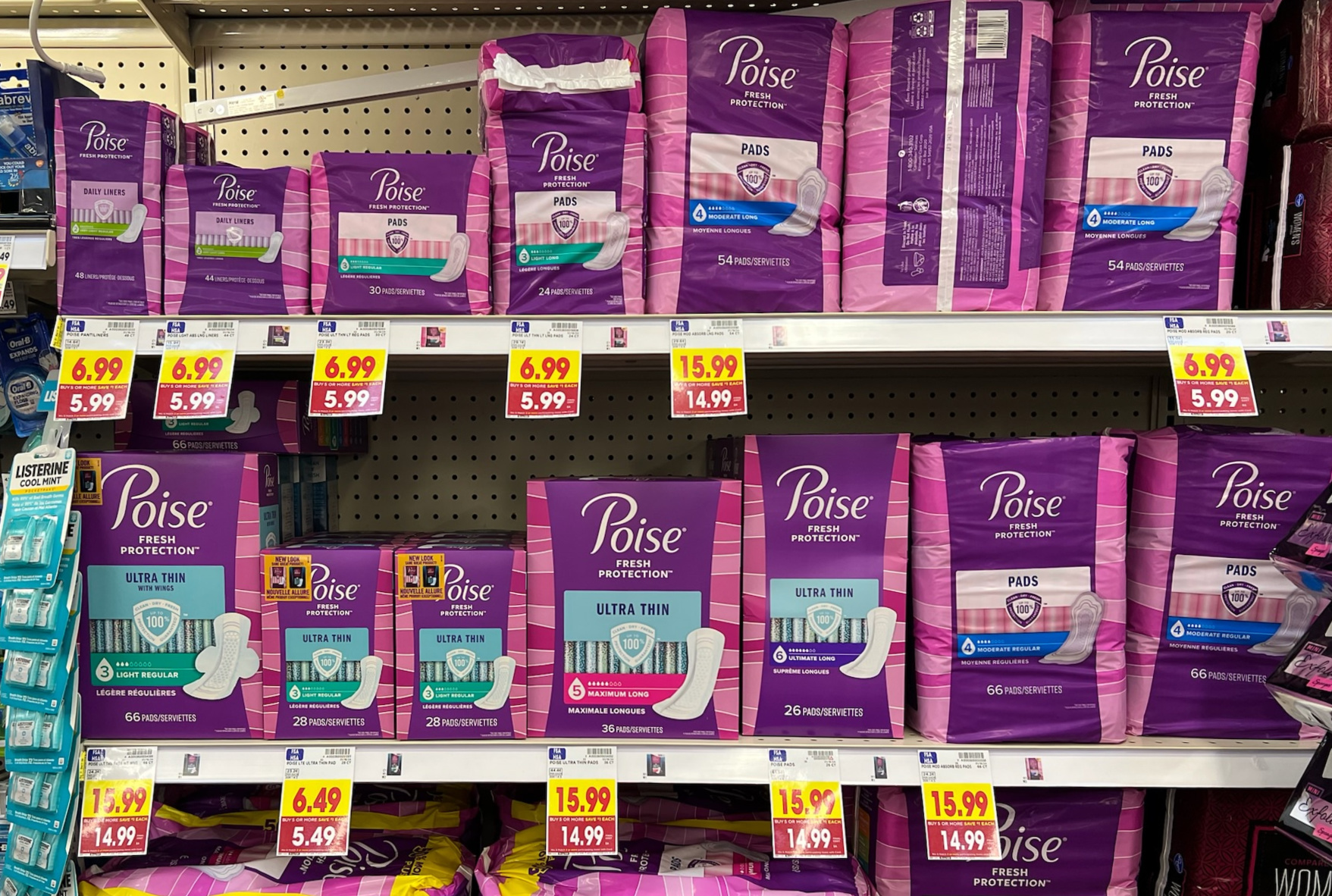 Poise Ultra Thin Pads As Low As $2.99 At Kroger