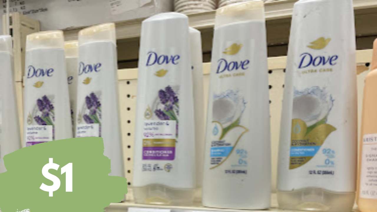 $1 Dove Shampoo & Conditioner at Walgreens