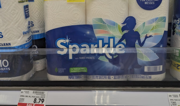 Sparkle Paper Towels As Low As $4.99 At Kroger