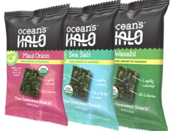 Ocean's Halo 4g Trayless Seaweed Snack Bag for free + free shipping