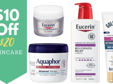 Amazon | $10 off $20 Skincare Products