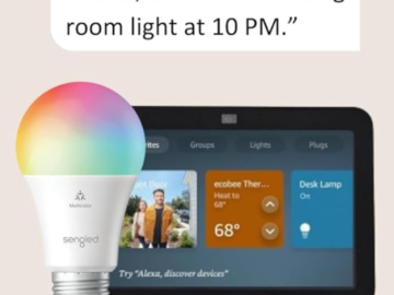 Amazon Echo Show 8, 3rd Gen, 2023 Release with Sengled Smart Color Bulb $89.99 Shipped Free (Reg. $170)