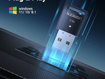 Prime Member Exclusive: UGREEN Bluetooth 5.3 Adapter for PC $5.79 After Code (Reg. $14) + Free Shipping