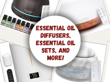 Essential Oil Diffusers, Essential Oil Sets, and More from $16.79 (Reg. $23.99+)