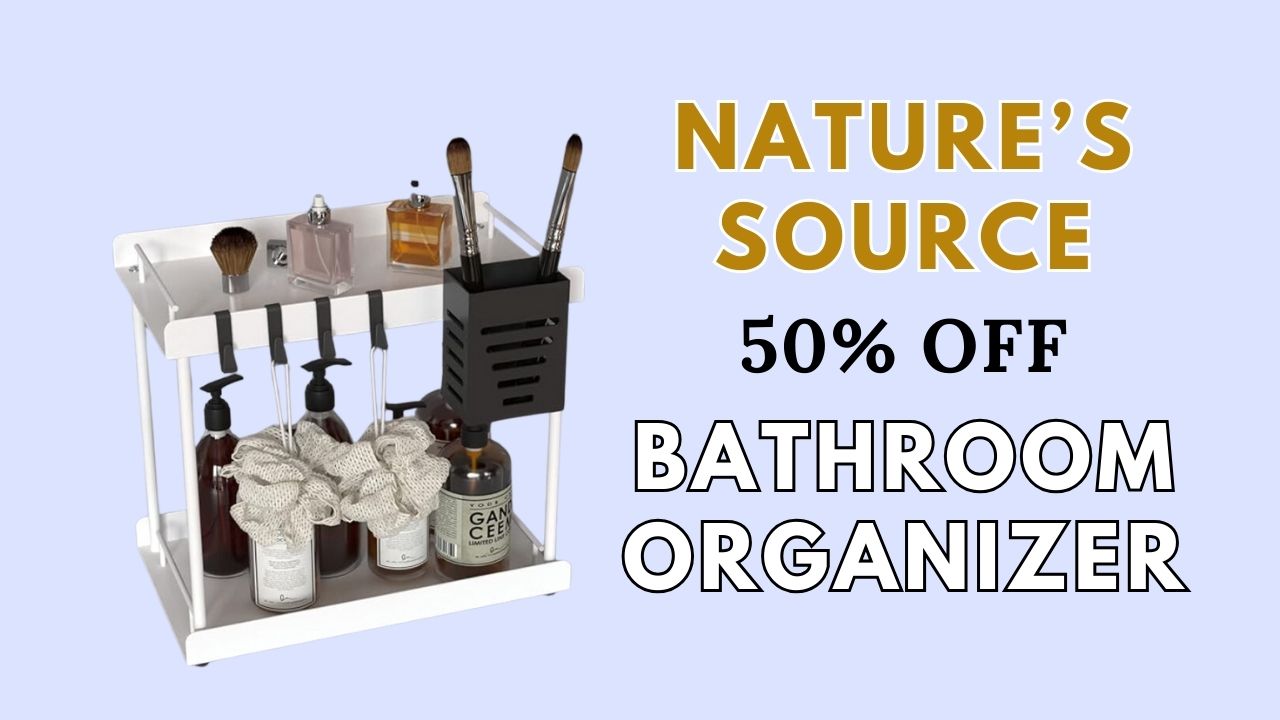 50% Off Bathroom Countertop Organizer