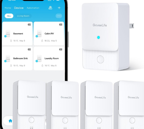 Create a comprehensive water leak monitoring system for your entire home with this WiFi Water Leak Detector, 4-Pack for just $49.99 Shipped Free (Reg. $89.99) – $12.50 each!