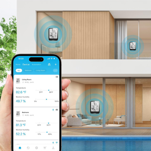 Elevate your living spaces with Hygrometer Thermometer, 2-Pack for just $17.65 After Coupon (Reg. $25.99)