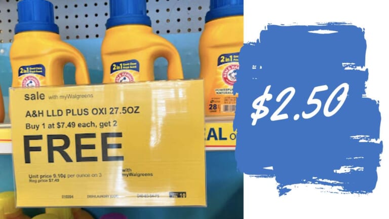 $2.50 Arm & Hammer Laundry Detergent, No Coupons Needed!