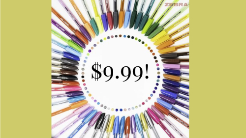 Zebra Pen Doodler’z Gel Stick 60 pk. for $9.99 on Amazon