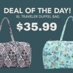 Vera Bradley XL Traveler Duffel Bag $36 (reg. $149) | Today Only!