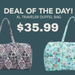 Vera Bradley XL Traveler Duffel Bag $36 (reg. $149) | Today Only!