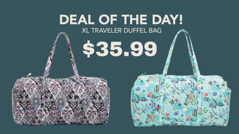 Vera Bradley XL Traveler Duffel Bag $36 (reg. $149) | Today Only!