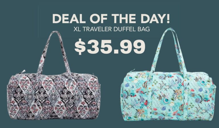 Vera Bradley XL Traveler Duffel Bag $36 (reg. $149) | Today Only!