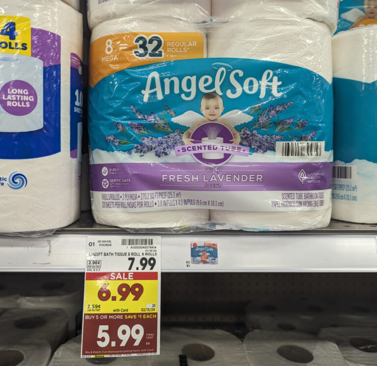 Angel Soft Bath Tissue As Low As $4.49 At Kroger
