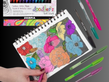 Zebra Pen 60-Pack Doodler’z Gel Stick as low as $15.19 Shipped Free (Reg. $32.40) – 25¢/Pen