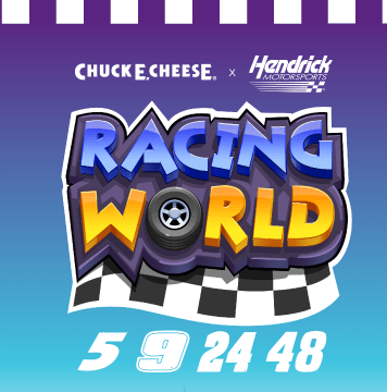 Chuck E. Cheese x Hendrick Motorsports They Win, You Win: Up to 1,000 free e-tickets
