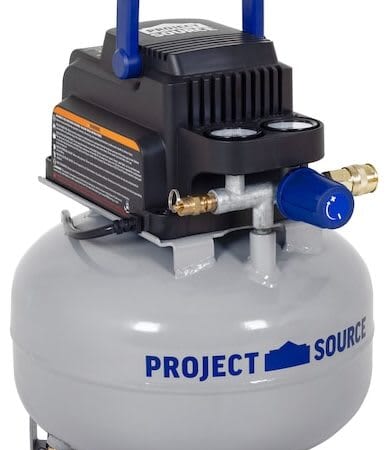 Project Source 3-Gal. Portable 110 Psi Pancake Air Compressor for $60 + free shipping