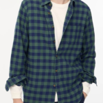 J.Crew Factory Men's Classic Gingham Flannel Shirt for $14 + free shipping w/ $99