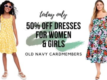 Old Navy Cardmember Exclusive | 50% Off All Dresses | Online Only