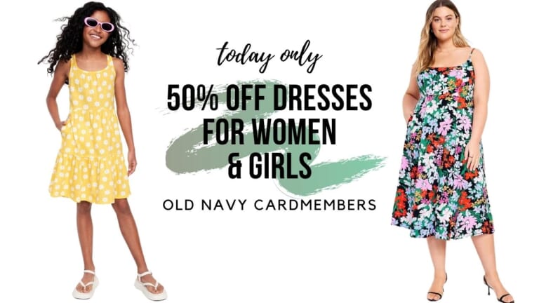 Old Navy Cardmember Exclusive | 50% Off All Dresses | Online Only