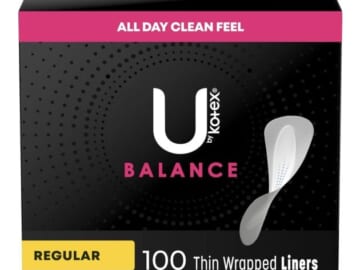 U by Kotex Balance Daily Wrapped Panty Liners