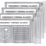 Swiss Safe Emergency Mylar Thermal Blanket 4-Pack + Bonus for $6 + free shipping