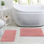 Chicago Butter Chenille Bathroom Rug 2-Piece Set $13 After Code (Reg. $30.20) + Free Shipping w/ Prime – Pink or Silver