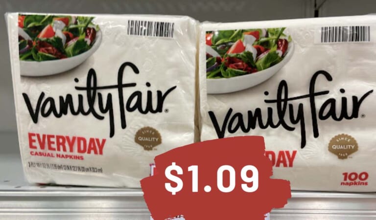 Pick Up Vanity Fair Napkins for Just $1.09 at Publix