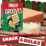 Cheez-It Grooves Cheese Crackers as low as $2.46 After Coupon (Reg. $3.78) + Free Shipping – Sharp White Cheddar or Bold Cheddar
