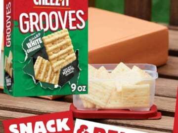 Cheez-It Grooves Cheese Crackers as low as $2.46 After Coupon (Reg. $3.78) + Free Shipping – Sharp White Cheddar or Bold Cheddar
