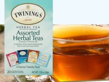 Twinings of London 120-Count Assorted Herbal Tea Bags as low as $7.49 After Coupon (Reg. $13.62) + Free Shipping – 6¢/Bag
