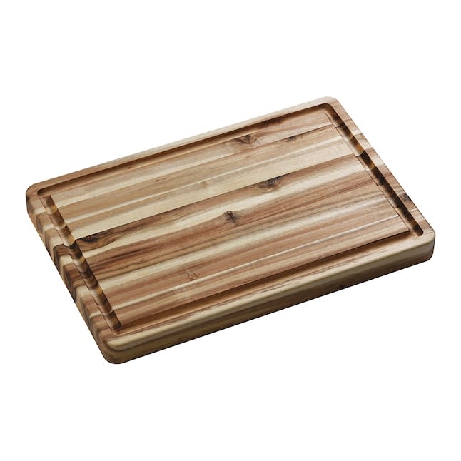 CenterPointe 18" x 12" x 1.5" Solid Acacia Wood Cutting Board for $20 + pickup