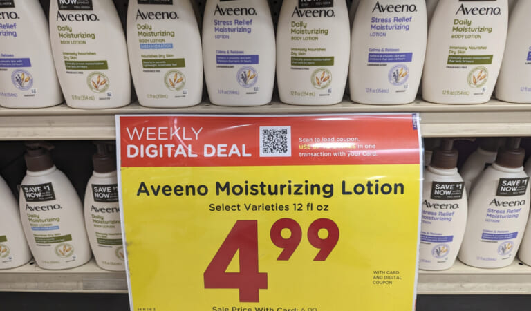 Aveeno Lotion As Low As $4.99 At Kroger (Regular Price $9.29)