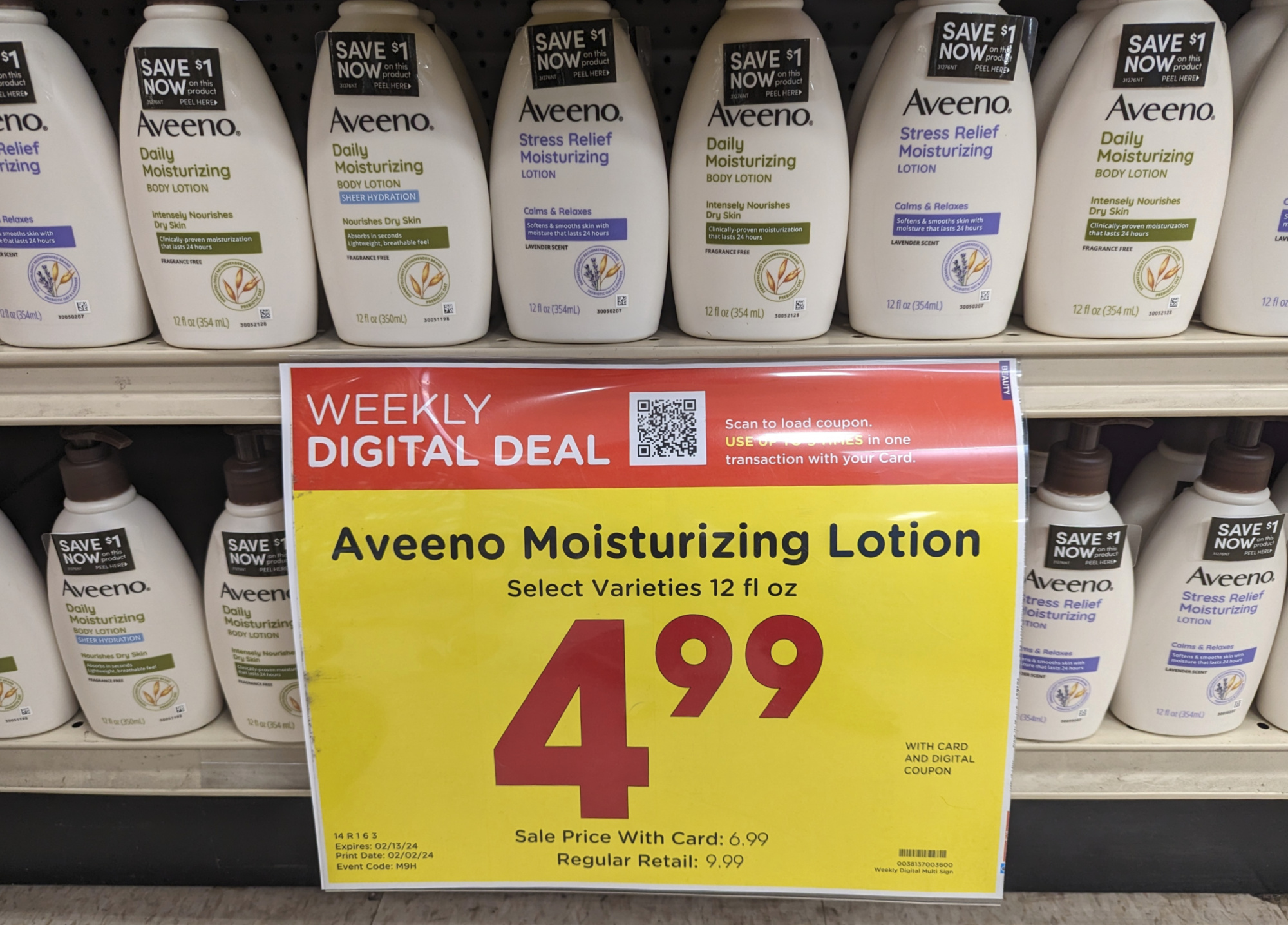 Aveeno Lotion As Low As $4.99 At Kroger (Regular Price $9.29)