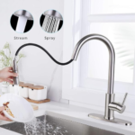 Commercial Kitchen Faucet w/ Pull Down Sprayer $22.97 (Reg. $51.35) – 1.9K+ FAB Ratings!