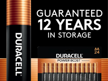 Duracell 24-Count Coppertop AA Batteries as low as $15.77 Shipped Free (Reg. $22) – 66¢/Battery – 12-Year Shelf Life
