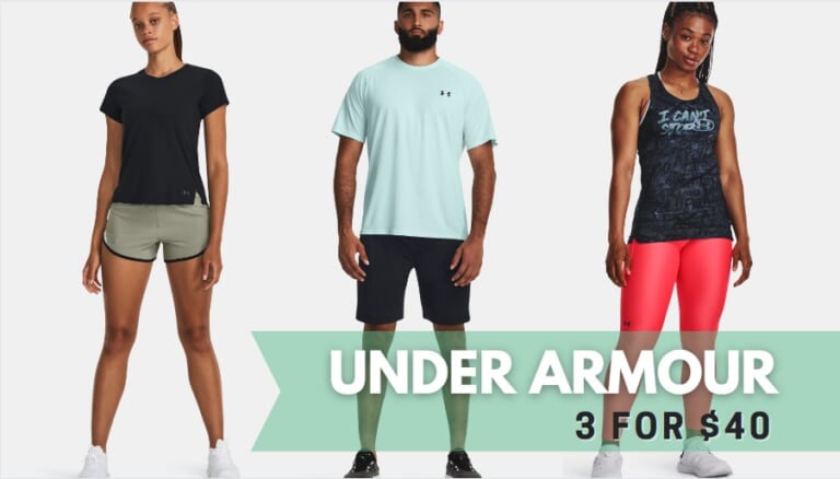 Under Armour | Mix and Match Any 3 for $39.99
