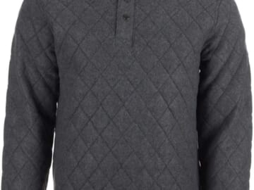 Canada Weather Gear Men's Quilted Pullover Shirt Jacket for $20 + free shipping
