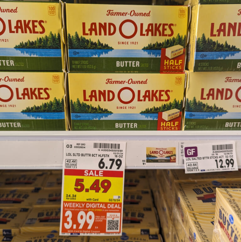 Land O Lakes Butter Just $3.99 At Kroger (Regular Price $6.79)